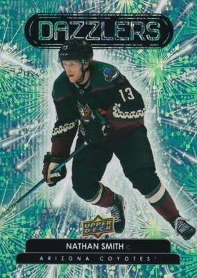 2022-23 UD Series 2 Hockey Nathan Smith Dazzlers Green No. DZ-96 Coyotes - Image 1 of 2