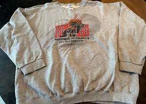 Vintage Michael Jordan's Restaurant Sweatshirt Men XL Gray Nike 90s - Bild 1 von 5