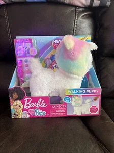 Barbie Walking Puppy Dog w/ Removable Unicorn Hood w/ Sounds And Walks Working - Picture 1 of 4