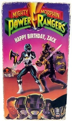 Mighty Morphin Power Rangers Happy Birthday, Zack VHS 1993 Saban Entertainment - Image 1 of 4