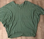 Toggery Green Wide Arm V Neck Shirt Green In Color Size S