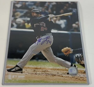 Foto autografata MATT LECROY 8x10 firmata autografo Minnesota TWINS immagine - Foto 1 di 1