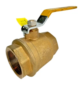 Apollo 94A-109-01 2-1/2" NPT Brass Ball Valve, Full Port 400-psi CWP, Lever Op. - Picture 1 of 18
