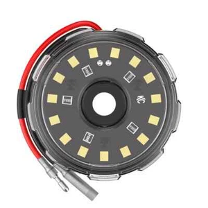 KC HiLiTES 1358 White LED Round Underbody Wheel Light Flood Beam Black Aluminum - Picture 1 of 12