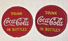 Lot of 2 Original '50’s 3" Drink Coca Cola in Bottles Uniform Patch -Cheesecloth Only $8.00 on eBay