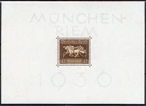 [64.225] Germany 1936 Horses good Sheet MNH VF $40 - Picture 1 of 1