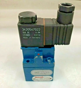 Rexroth 3722250220 3/2 NC ND4 Solenoid Valve 24V DC subplate mtg. 372 225 022 0 - Picture 1 of 6