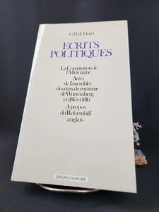 Ecrits politiques, G.W.F. Hegel 1977 - Picture 1 of 8