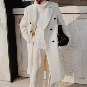Wool Blend Coat Women Parkas - Picture 1 of 14