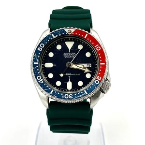 SEIKO 7548-700B Pepsi Diver 150m Quartz Men's Vintage Watch JAPAN 683 - Picture 1 of 9
