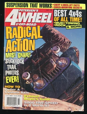 Vtg Petersen's 4 Wheel & Off-Road Magazine Jul 1997 Slickrock Jeep Scrambler - Image 1 of 3