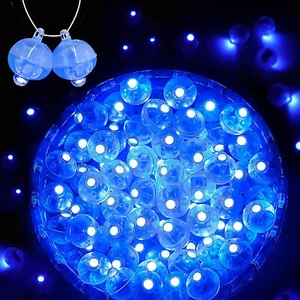 100 Pcs Blinking blue LED Flash Mini Balloons Light For Party Wedding Decoration - Picture 1 of 6