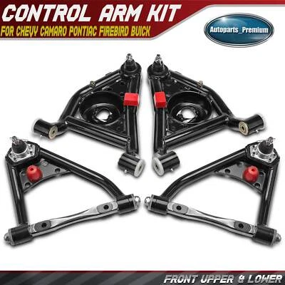 4x Kit de brazo de control delantero superior e inferior para Chevy Camaro Pontiac Firebird Buick Foto 1 de 4