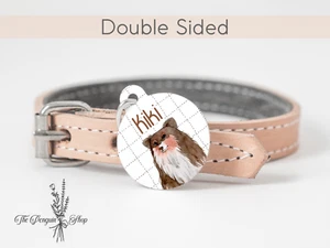 Targhette Personalizzate per Cani Shetland Sheepdog Impermeabili Pet ID Tag Doppia Faccia - Foto 1 di 4