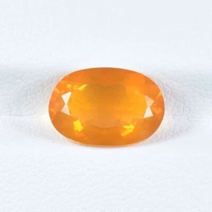 2.36 ct LUSTROUS YELLOW ORANGE / MEXICO NATURAL FIRE OPAL - Oval Gems - Video !! - Picture 1 of 2