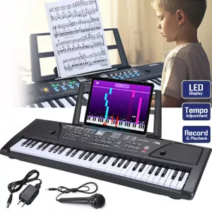Smart 61 Key Digital Piano Keyboard with Mic - Kids Child Music Educational Toy - Picture 1 of 14