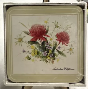 Vintage vita inglese fiori selvatici australiani sottofondo sughero 6 fiori floreali nuovi - Foto 1 di 3
