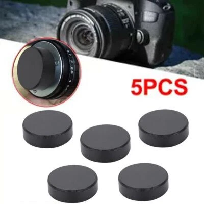 5pcs 25mm Metal C Mount Rear Lens Cover  for CCTV TV C Mount Lens Black Alloy - Image 1 of 4