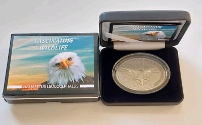 2013 Fiji $10 Fascinating Wildlife American Bald Eagle 1oz Silver Proof Coin - Image 1 of 4