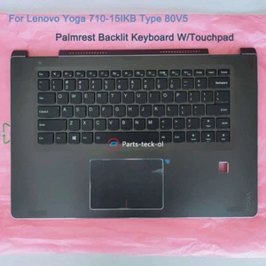 For Lenovo Yoga 710-15IKB Laptop (ideapad) Type 80V5 Palmrest Backlit Keyboard - Picture 1 of 6