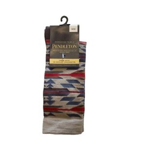 Pendleton Women’s Socks Wyeth Trail Beige Crew Socks, M Medium Shoe Size 6 - 10