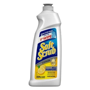 Soft Scrub LEMON Scent Heavy Duty Cleaner 24 oz. Deodorizes Tough Stains 000865 - Picture 1 of 2