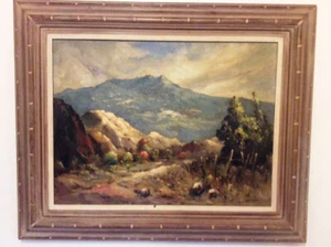 Original Ölgemälde signiert von Derk Smit gelisteter Künstler Kalifornien Wüstenszene - Bild 1 von 8