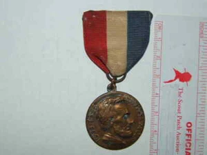 Boy Scout Lincoln Trail Medal Dated 1935 Springfield Illinois 5148S - Picture 1 of 1