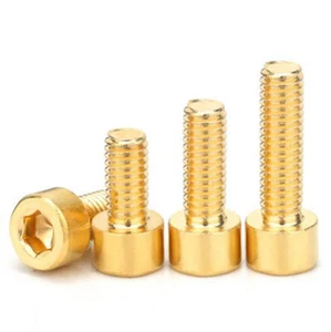 Tornillo de cabeza de toma de latón M3 M4 M5 M6 M8 M10 M12 Allen pernos accionamiento hexagonal DIN 912 - Imagen 1 de 6