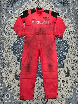 Vintage Original Mitsubishi Rally Art Technician Coverall - Image 1 of 4