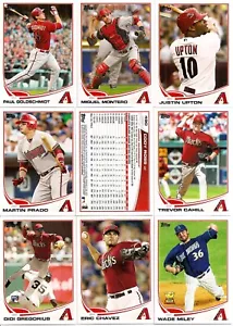 2013 Topps Arizona Diamondbacks komplettes Team Set OD + S1 + S2 + Update (45) - Bild 1 von 1