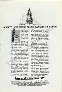 American Radiator Co Ofen Heizung 1927 DRUCKANZEIGE fast 100 Jahre alt (3340) - Bild 1 von 1
