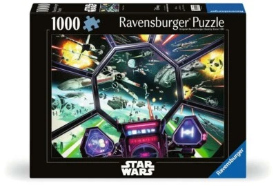 Stars Wars Tie Fighter Cockpit 1000 Piece Jigsaw Puzzle Ravensburger New - Image 1 of 3