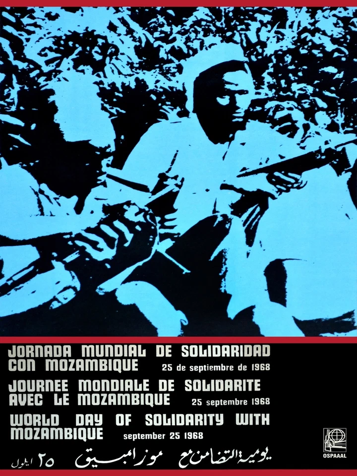 4550.OSPAAAL.moçambique.guerrilhas na selva.POSTER.decor Home Office arte - Imagem 1 de 1