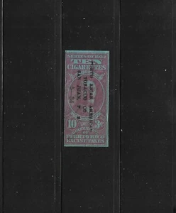 Puerto Rico Revenue: Cigarette Taxpaid; Series of 1932; 10 Cigarettes/3c - Picture 1 of 2