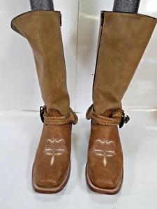 Quincy Boots - Reywelt wide square toe western cowgirl boots - Size 10 US - Used - Picture 1 of 10