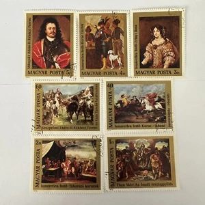 1976 Hingary Art Paintings Lot Seven Postage Stamps Hangarina Protestant History - Picture 1 of 24