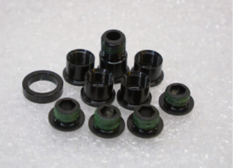 Kit de pernos de anillo de cadena Sram "Rojo 13/Rojo 22/Fuerza 22", perno oculto, aluminio, negro Foto 1 de 1