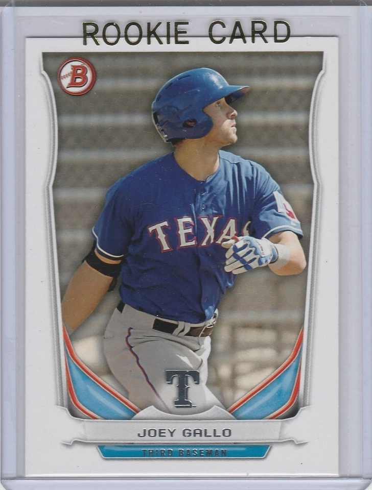 JOEY GALLO ROOKIE CARD Texas Rangers Baseball 2014 Bowman Top Prospects RC - Image 1 of 2