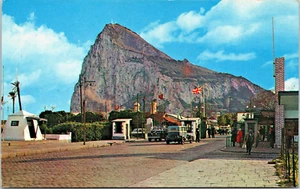 Gibraltar Vista Norte al Peñón con Correos Británicos Españoles Postal Vintage B149 - Imagen 1 de 1