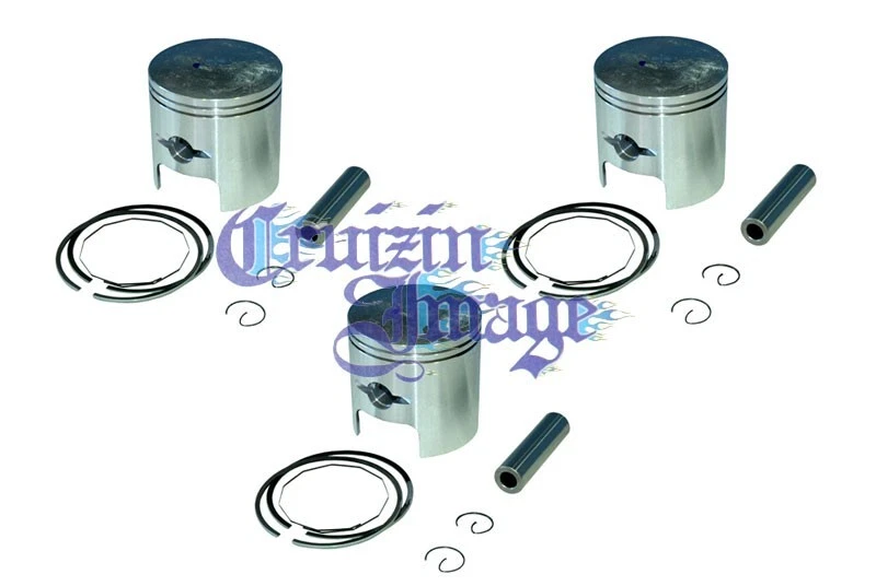 72-75 KAWASAKI H2 750SS 72mm JUEGO DE PISTONES 3 PISTONES 1.0mm DE GRAN TAMAÑO 10-H2PS-2 Foto 1 de 1
