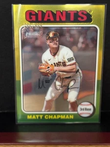 2024 Topps Heritage - Matt James Chapman #511 Yellow/Green Refractor Giants /699 - Bild 1 von 4