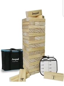 Nuevo Juegoal 54 Piezas Giant Tumble Tower, Juego Bloque Madera con Tablero de Juego - Imagen 1 de 6