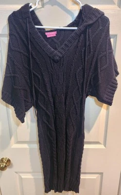 BCBGirls Black Cable Knit Sweater Dress Size Small - Image 1 of 4