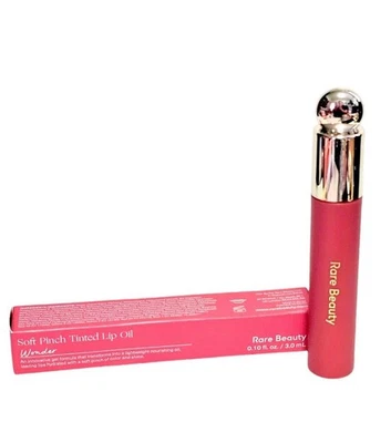 Редкая красота мягкий щепотка тонированное масло для губ чудо розово-лиловый полный размер новый в коробке - Изображение 1 из 3