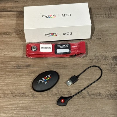 MyZone MZ-3 пульсометр груди ремень комплект с зарядки шнур новый/открытая коробка  - Изображение 1 из 4