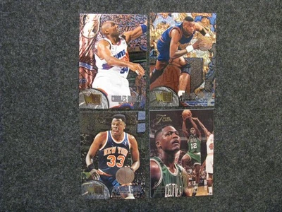 (4) 1995 Fleer Metal Barkley #84, Ewing #71, Mutombo #25, 95 Flair Wilkins #186 Foto 1 de 2