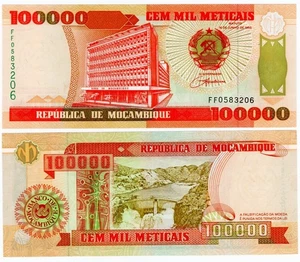 MOZAMBIQUE 100000 METICAIS 1993 P-139 UNC - Imagen 1 de 1