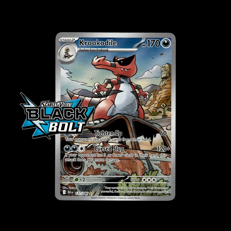 Black Bolt Pokemon Cards! Holo/Reverse Holo Rare Illustration Full Art SIR Card! - Image 1 of 1