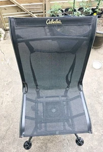 Cabela's black m folding swivel 360 hunting chair with Shoulder carrier - Picture 1 of 15